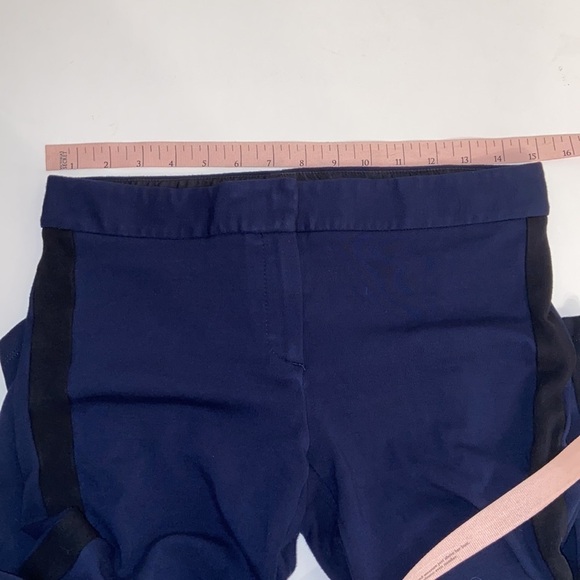 THEORY Rosamon Classical Skinny Stretch Riding Pant Navy with Black Accent 4 - Picture 9 of 11